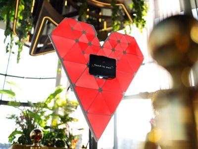 Love photobooth in hal