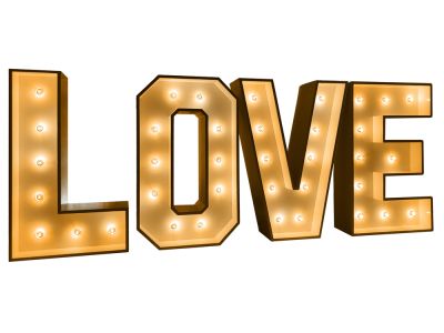 LOVE lichtletters 1